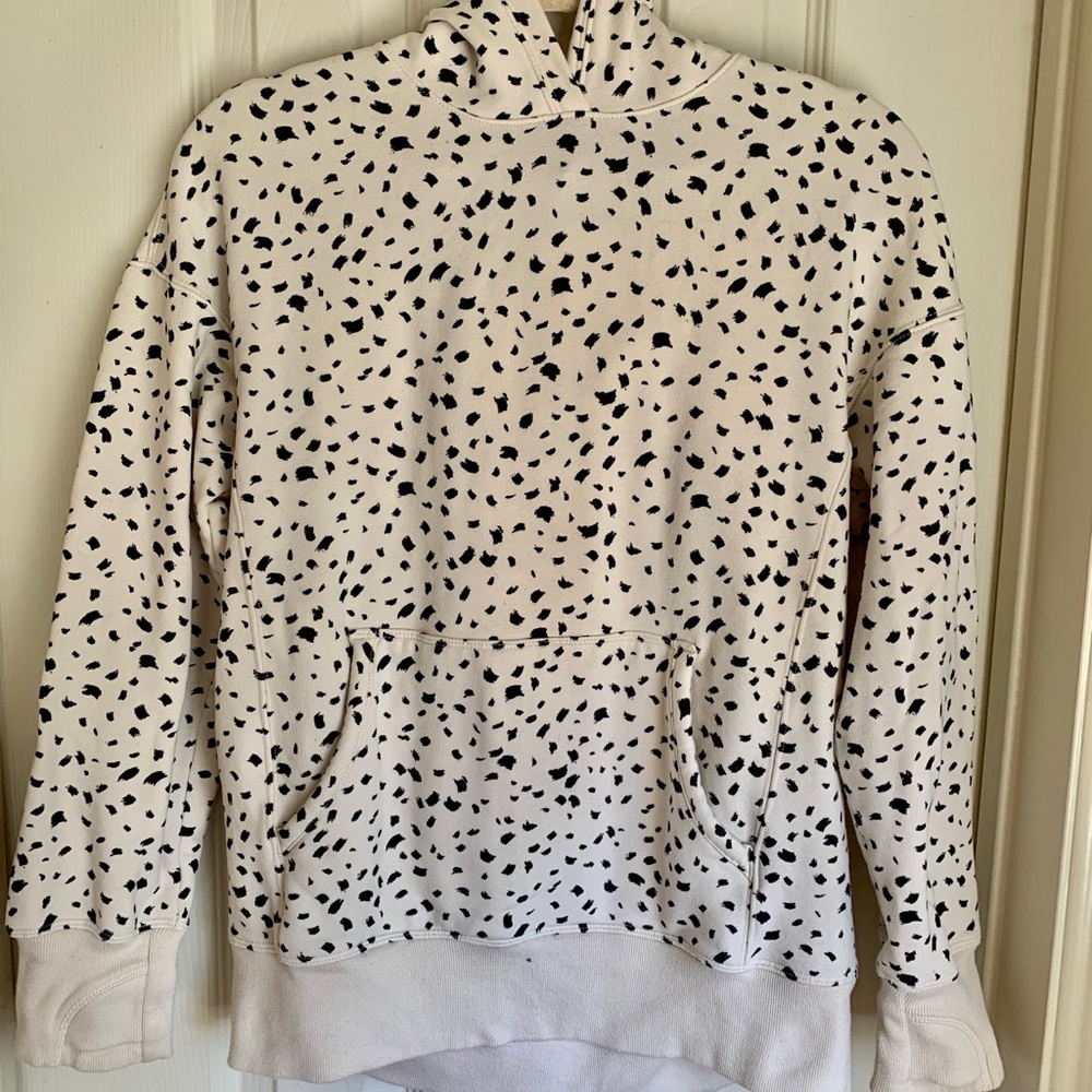 Athleta Cream and Black Turtleneck Sweater